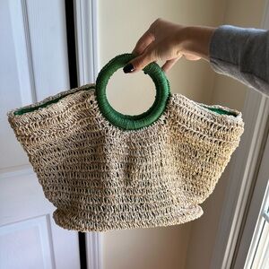 Straw Beach Summer Bag